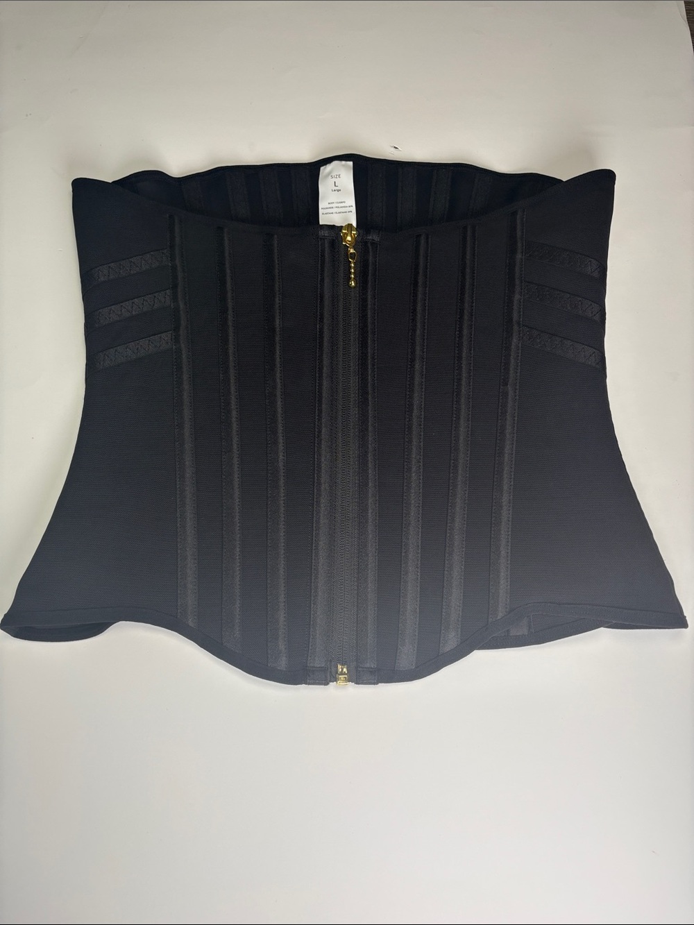 Black Waist Cincher Corset Top - Unbranded